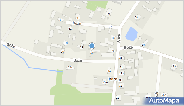 Boże, Boże, 27, mapa Boże