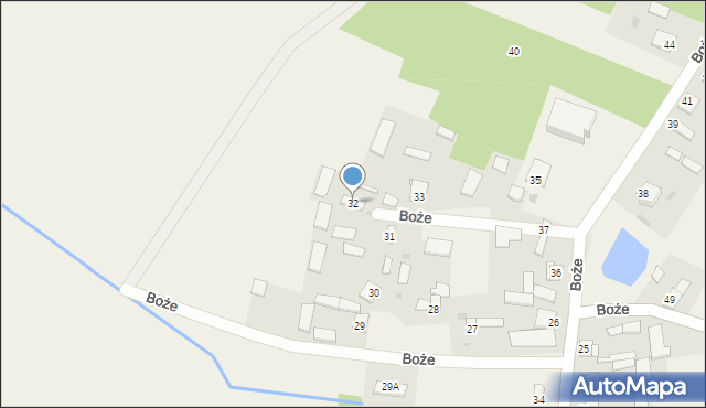 Boże, Boże, 32, mapa Boże