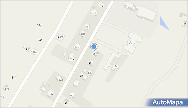 Bożejowice, Bożejowice, 1e, mapa Bożejowice