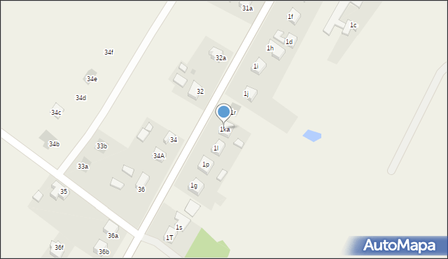 Bożejowice, Bożejowice, 1ka, mapa Bożejowice