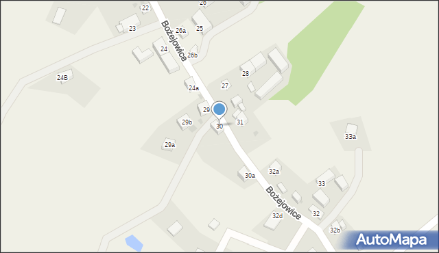 Bożejowice, Bożejowice, 30, mapa Bożejowice