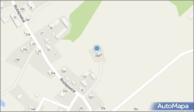 Bożejowice, Bożejowice, 33a, mapa Bożejowice
