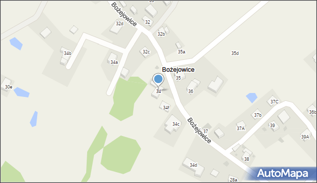Bożejowice, Bożejowice, 34, mapa Bożejowice