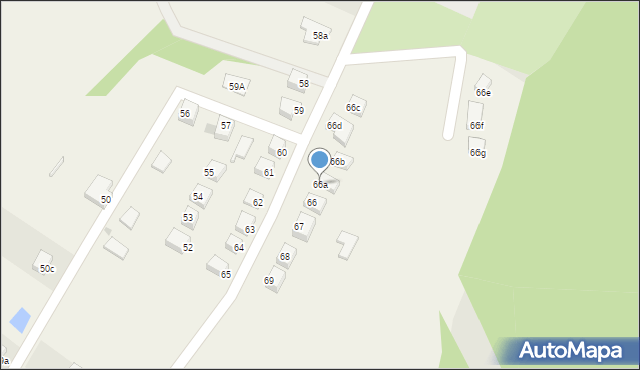 Bożejowice, Bożejowice, 66a, mapa Bożejowice
