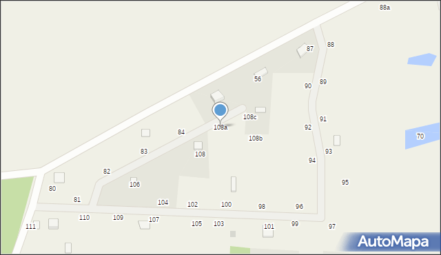 Bożepole Królewskie, Bożepole Królewskie, 108a, mapa Bożepole Królewskie