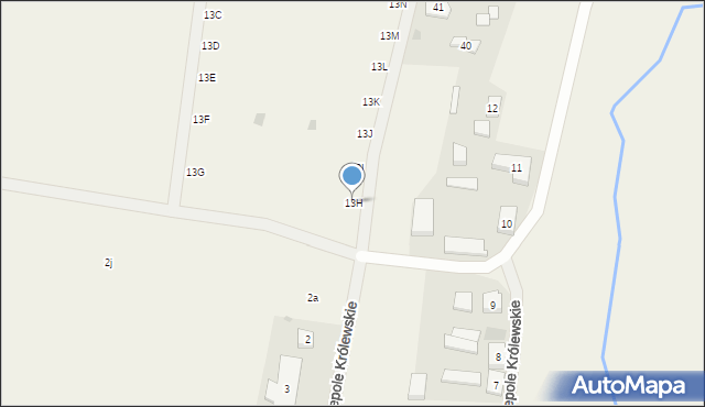 Bożepole Królewskie, Bożepole Królewskie, 13H, mapa Bożepole Królewskie