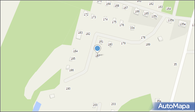 Bożepole Królewskie, Bożepole Królewskie, 187, mapa Bożepole Królewskie