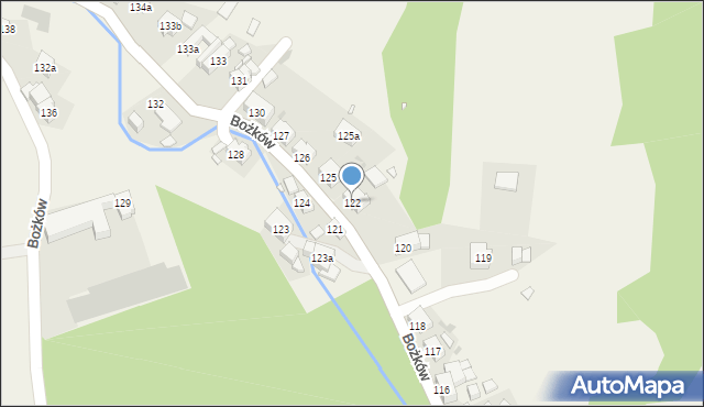 Bożków, Bożków, 122, mapa Bożków