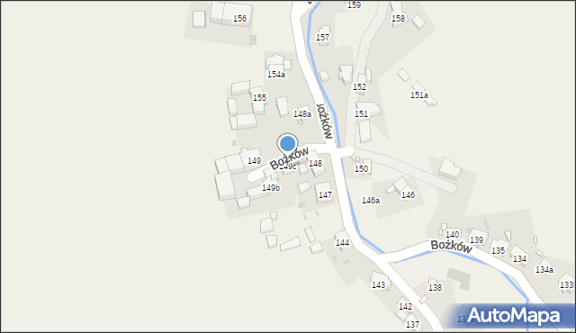 Bożków, Bożków, 149c, mapa Bożków