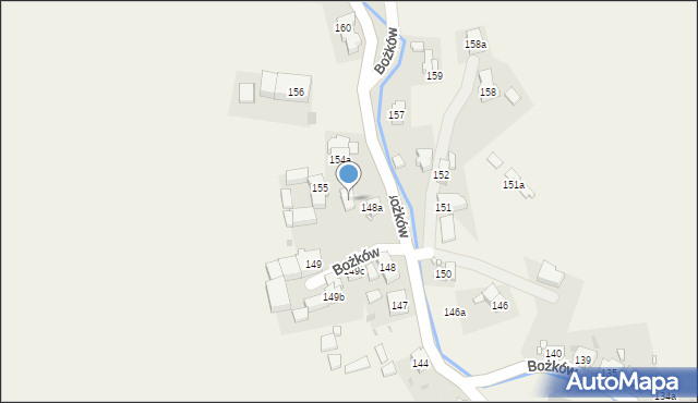 Bożków, Bożków, 154, mapa Bożków