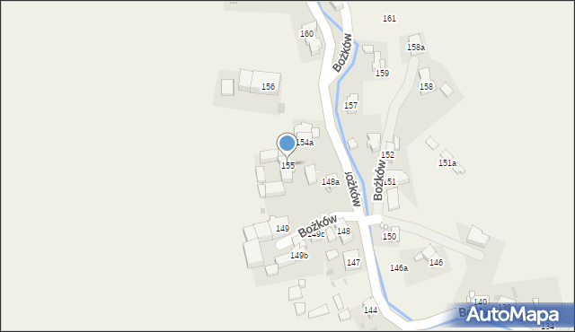 Bożków, Bożków, 155, mapa Bożków