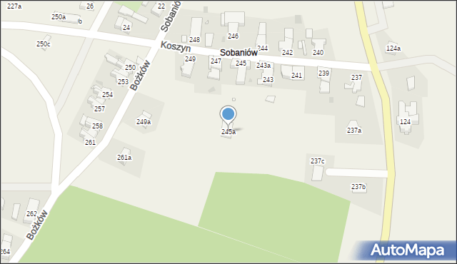 Bożków, Bożków, 245a, mapa Bożków