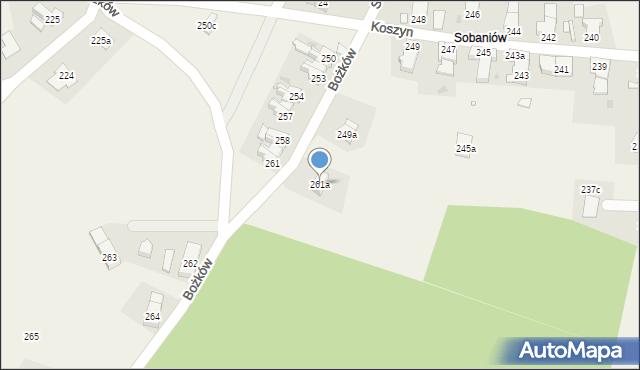 Bożków, Bożków, 261a, mapa Bożków