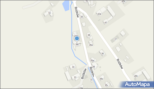 Bożków, Bożków, 34c, mapa Bożków