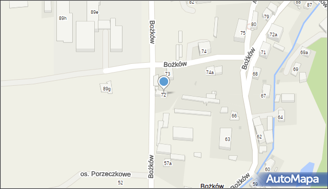 Bożków, Bożków, 72, mapa Bożków