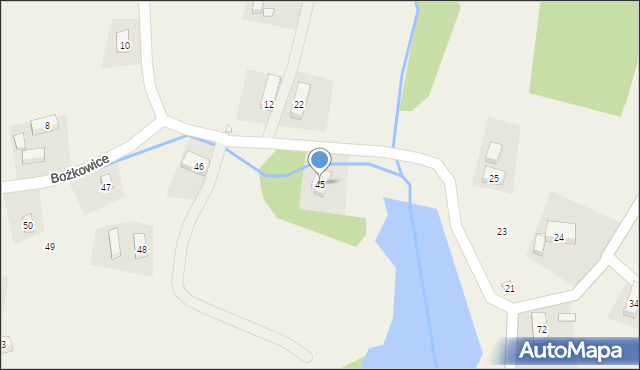 Bożkowice, Bożkowice, 45, mapa Bożkowice