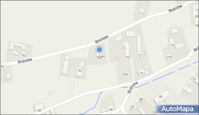 Bożnów, Bożnów, 61A, mapa Bożnów