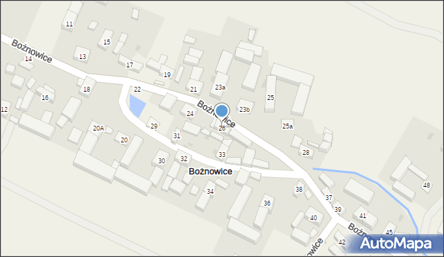 Bożnowice, Bożnowice, 26, mapa Bożnowice