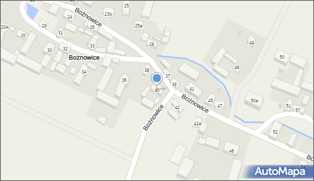 Bożnowice, Bożnowice, 40, mapa Bożnowice