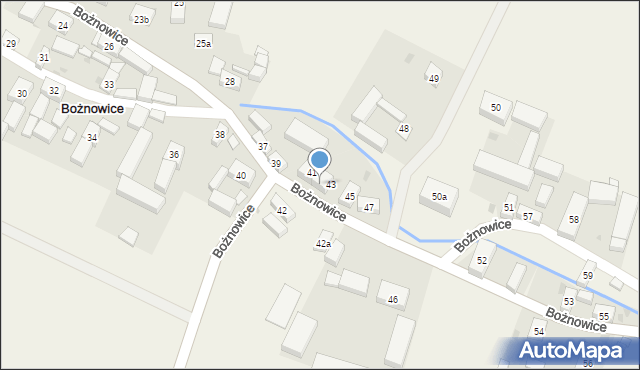 Bożnowice, Bożnowice, 41a, mapa Bożnowice