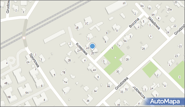 Brwinów, Boczna, 10, mapa Brwinów