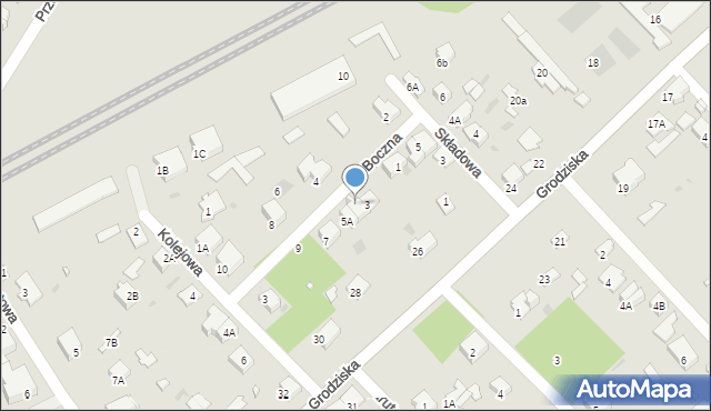 Brwinów, Boczna, 5, mapa Brwinów
