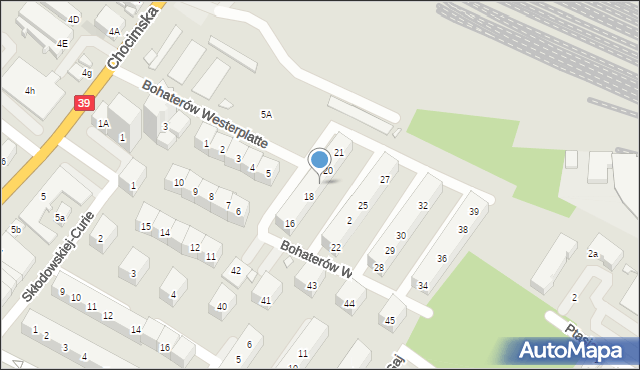 Brzeg, Bohaterów Westerplatte, 19, mapa Brzeg