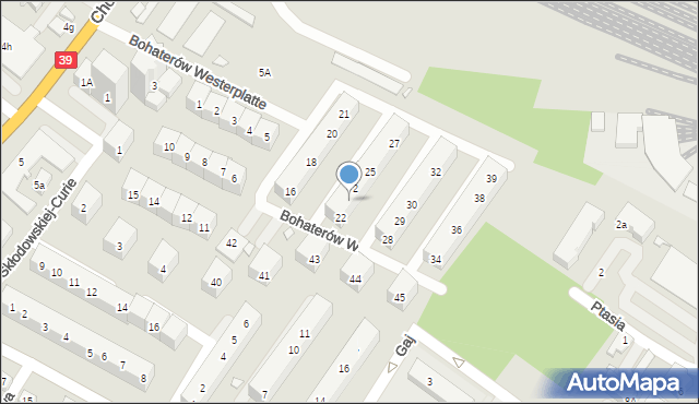 Brzeg, Bohaterów Westerplatte, 23, mapa Brzeg