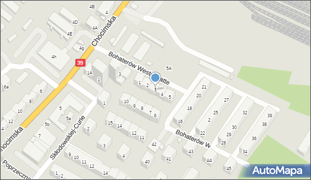 Brzeg, Bohaterów Westerplatte, 3, mapa Brzeg