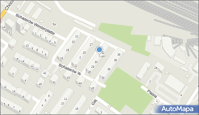 Brzeg, Bohaterów Westerplatte, 31, mapa Brzeg