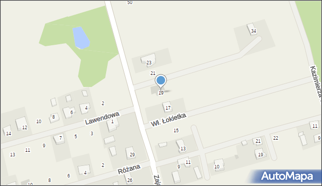Brzeziny, Bolesława Krzywoustego, 19, mapa Brzeziny