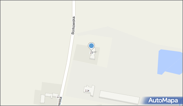 Brzozowiec, Borkowska, 13, mapa Brzozowiec