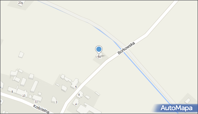 Brzozowiec, Borkowska, 5A, mapa Brzozowiec