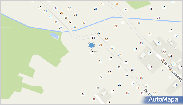 Brzozówka, Boczna, 35, mapa Brzozówka