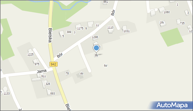 Buczkowice, Bór, 6b, mapa Buczkowice