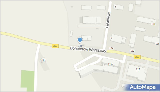 Busko-Zdrój, Bohaterów Warszawy, 136, mapa Busko-Zdrój