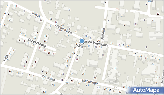 Busko-Zdrój, Bohaterów Warszawy, 39, mapa Busko-Zdrój