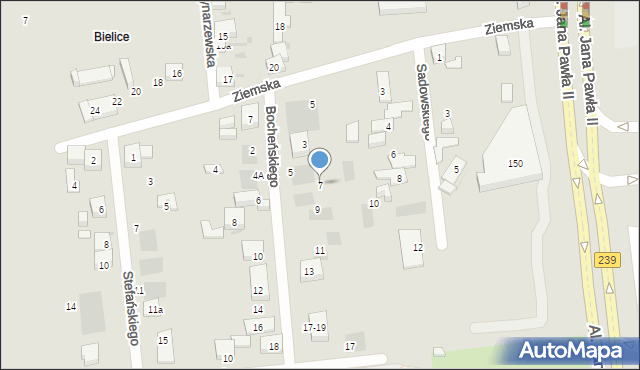 Bydgoszcz, Bocheńskiego Jana, ks., 7, mapa Bydgoszczy