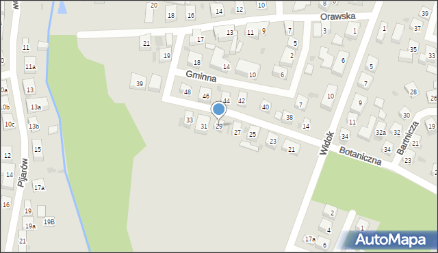 Bydgoszcz, Botaniczna, 29, mapa Bydgoszczy