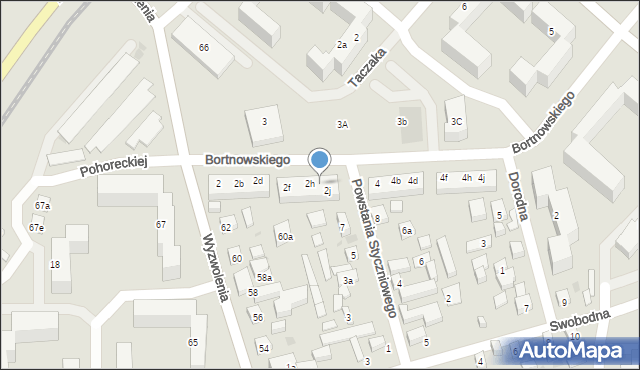 Bydgoszcz, Bortnowskiego Władysława, gen., 2i, mapa Bydgoszczy