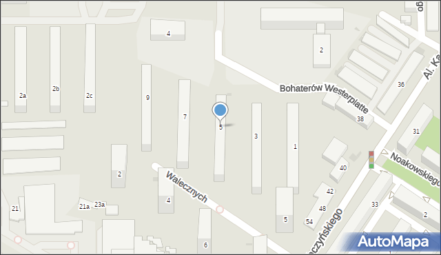 Bydgoszcz, Bohaterów Westerplatte, 5, mapa Bydgoszczy