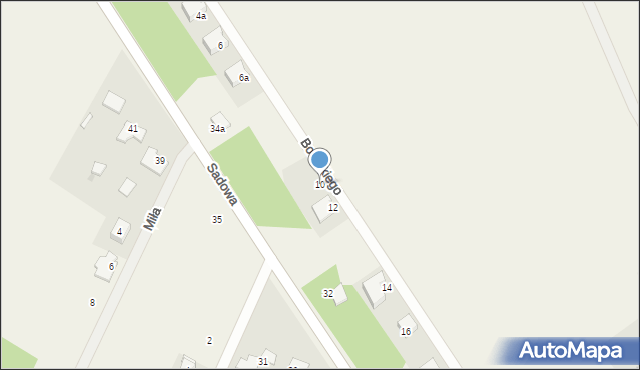 Cegielnia, Boreckiego Stanisława, ks., 10, mapa Cegielnia