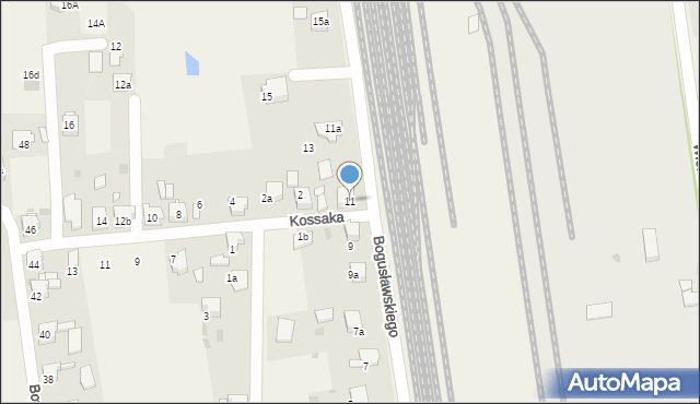 Chełm Śląski, Bogusławskiego Wojciecha, 11, mapa Chełm Śląski