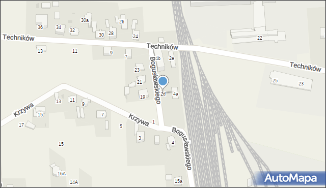 Chełm Śląski, Bogusławskiego Wojciecha, 2d, mapa Chełm Śląski