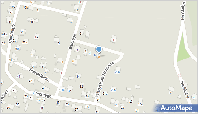 Chełmek, Bolesława Wstydliwego, 8, mapa Chełmek