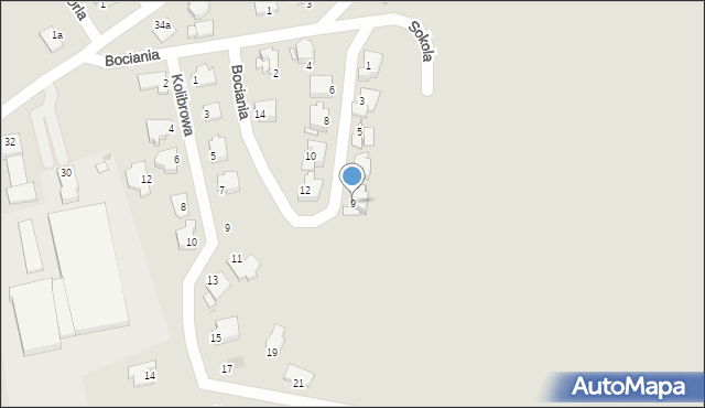 Chełmno, Bociania, 9, mapa Chełmno