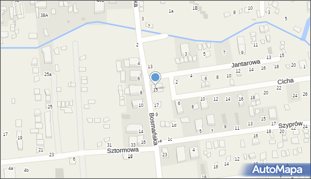 Chłopy, Bosmańska, 15, mapa Chłopy