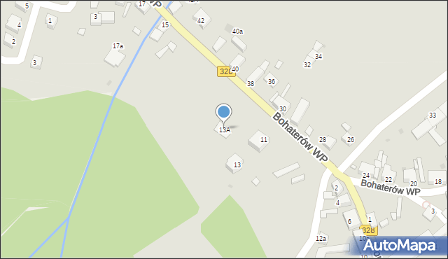 Chocianów, Bohaterów Wojska Polskiego, 13A, mapa Chocianów