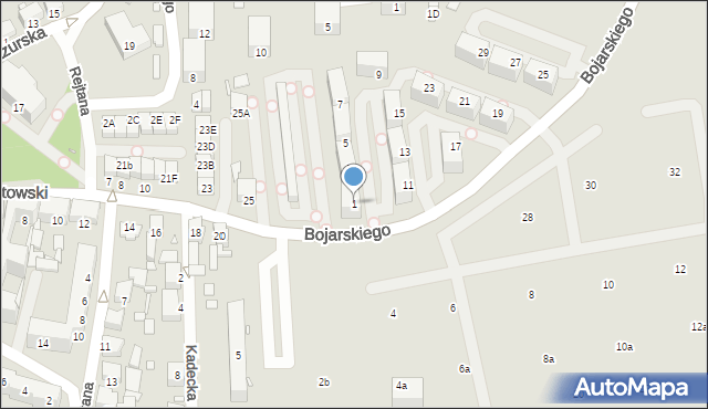 Chorzów, Bojarskiego Ludwika, ks., 1, mapa Chorzów