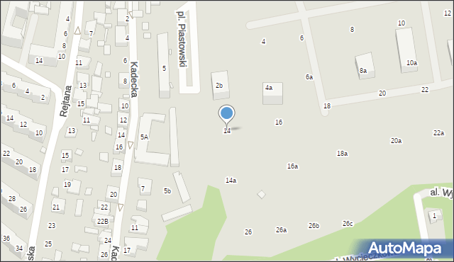 Chorzów, Bojarskiego Ludwika, ks., 14, mapa Chorzów